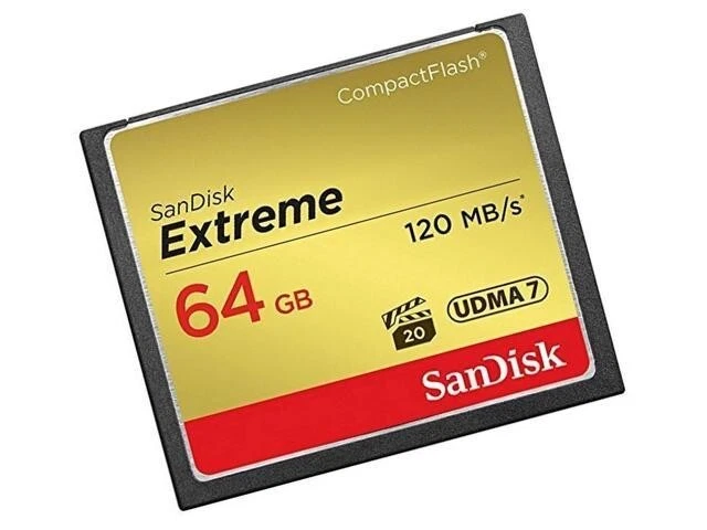 SanDisk Extreme 64GB CF UDMA7 CompactFlash MemoryCard -120MB/s -UK - Image 2 of 2