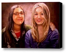 The Big Bang Theory Amy Penny mini painting framed prop replica