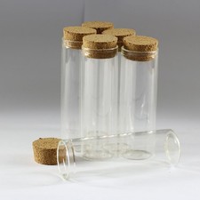 35ml Bottles with Cork 27x80mm 10-50 pieces Wishing bottles Clear Borosilicate