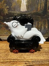 Ghost Sleeping Reading Book Bat Chair Halloween Figurine 7? New Cute Fun