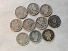 Lot Of 10-90% Silver Dimes-1899-1911 Barber & 1942 & 1943 Mercury Dimes  #25