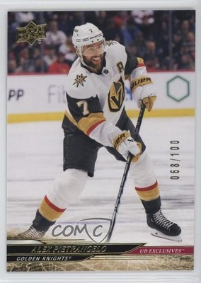 2024-25 Upper Deck Series 1 Exclusives 68/100 Alex Pietrangelo #185 nl6