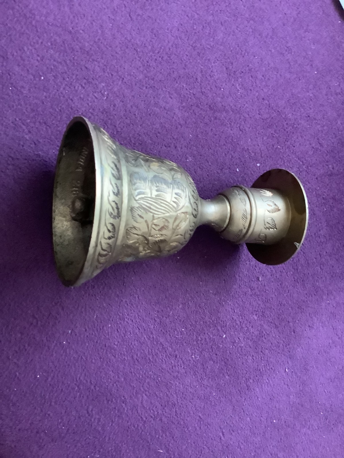 Antique Brass from Asia Bell, yes to ring also a candlestick. | eBay