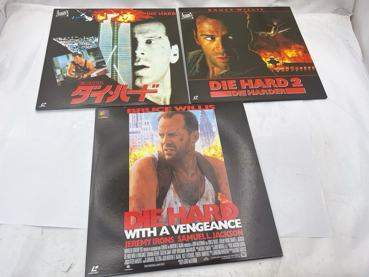【帯付き・LD】ダイ・ハード 字幕版 日本語／英語 Die Hard Trilogy Laserdisc Set Japan LD 1 2 3 Bruce Willis