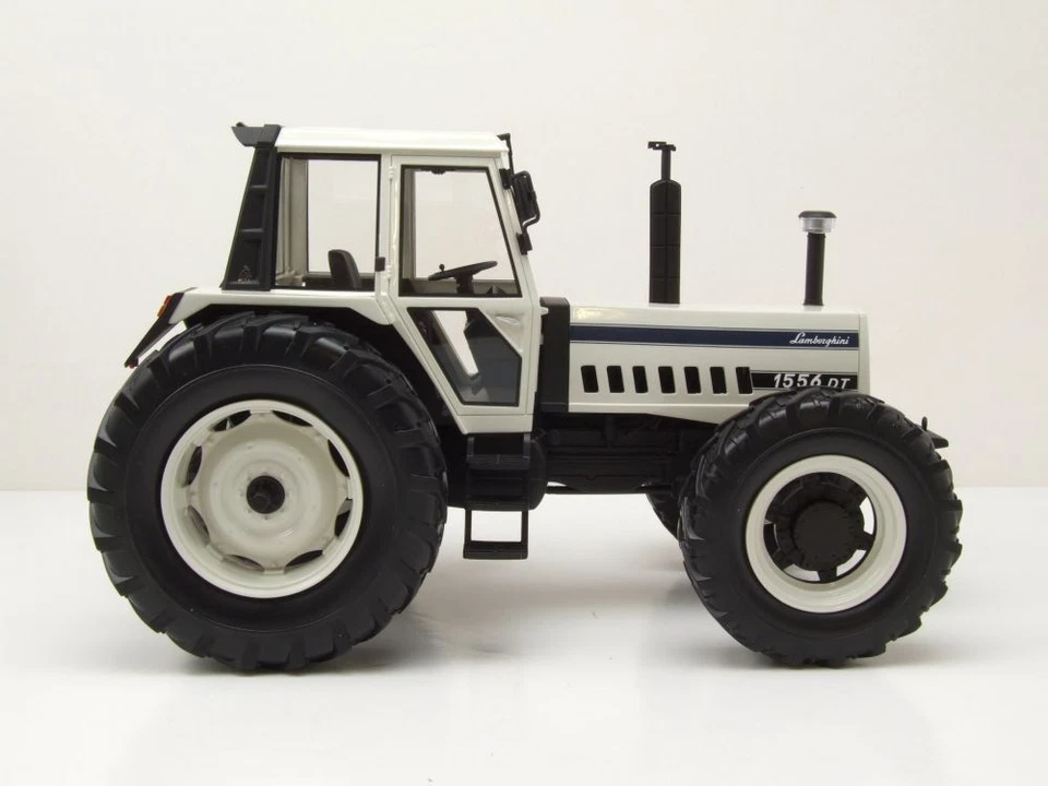 Lamborghini 1556 DT Trattore Bianco Modellino 1:18 Schuco - Immagine 4 di 4
