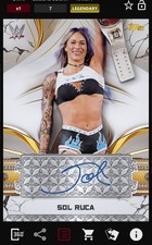 WWE Topps Slam DIGITAL Reverence Sol Ruca Legendary Auto Black 10 CC