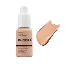 PHOERA Foundation, Flawless Soft Matte Liquid Foundation Makeup for Women. (103#