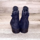 $790 Neiman Marcus GRAVATI Women's 5.5 M Boot 4748 Navy Suede * add $15 Trees — photo 10