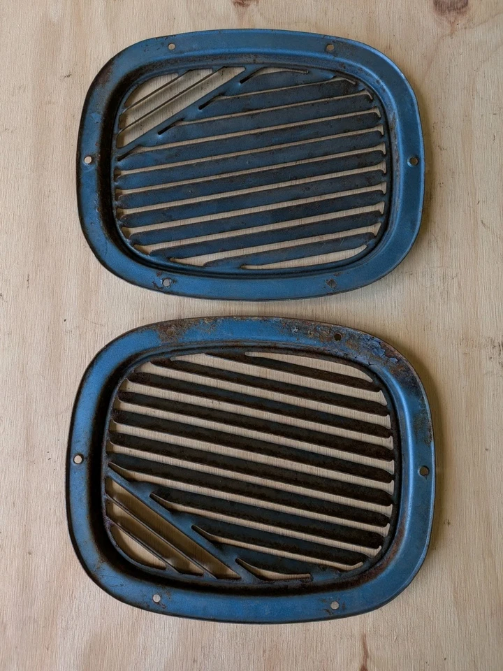 1959 1960 Cadillac Deville Fleetwood Eldorado kick Panel fresh air vent grills - Image 4 of 4