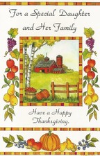 For a Special Daughter and Her Family Have a Happy Thanksgiving (C20) Greeting