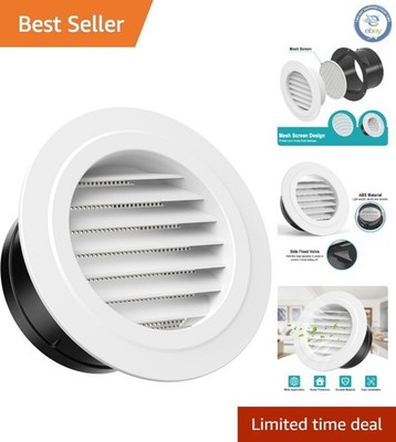 Lightweight 6-Inch Wall Vent Cover with Easy Clean Design - Perfect for Exhaust