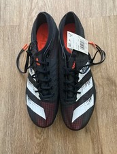 NWT - ADIDAS Adizero Ambition Running Track Spikes - Black/White - Men  s 12