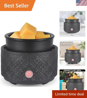 Wax Melt Warmer for Scented Wax,3-in-1Ceramic Wax Warmer Fragrances Candle Oi...