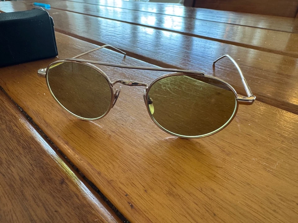 Thom Browne Sunglasses New York Green Lens Gold Frame - Image 4 of 4