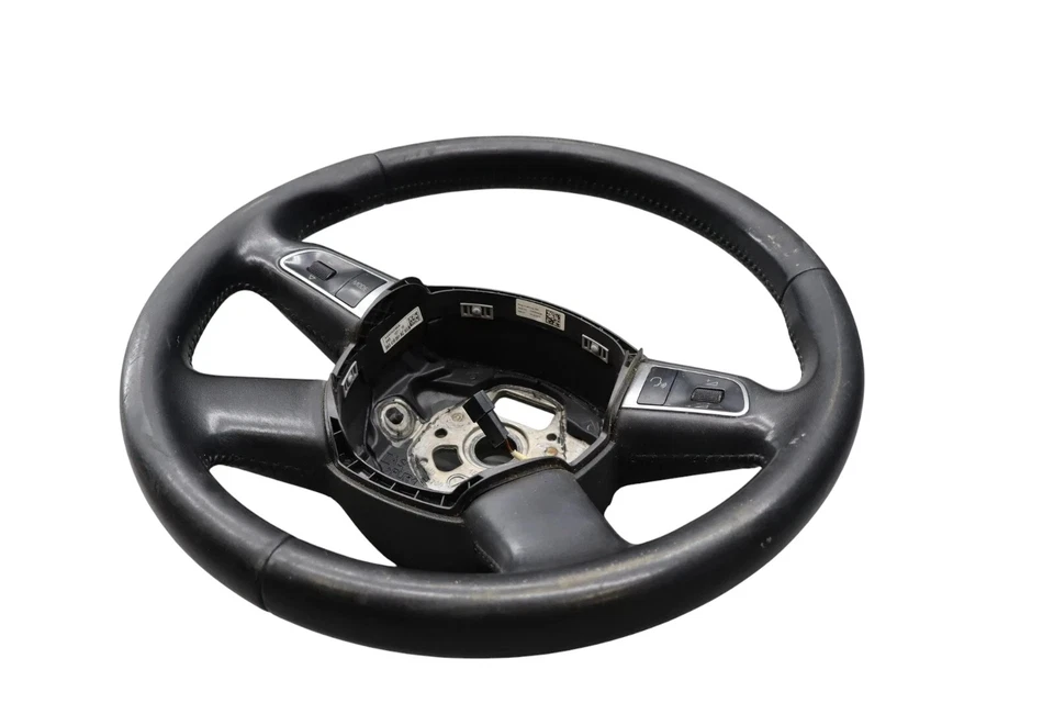 07-12 Volante de cuero Audi A4 Quattro con interruptores de control OEM Foto 4 de 4