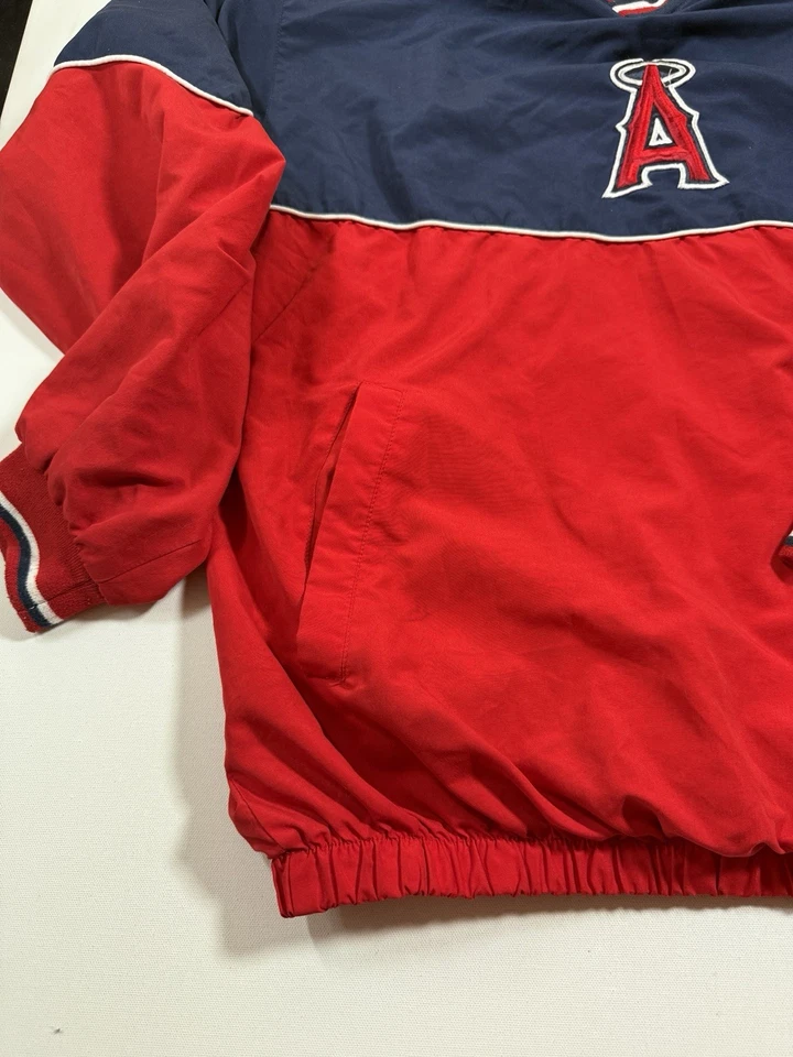 Los Angeles Angels Sweatshirt Mens Medium Blue Red Pullover Authentic MLB Logo - Image 4 of 4