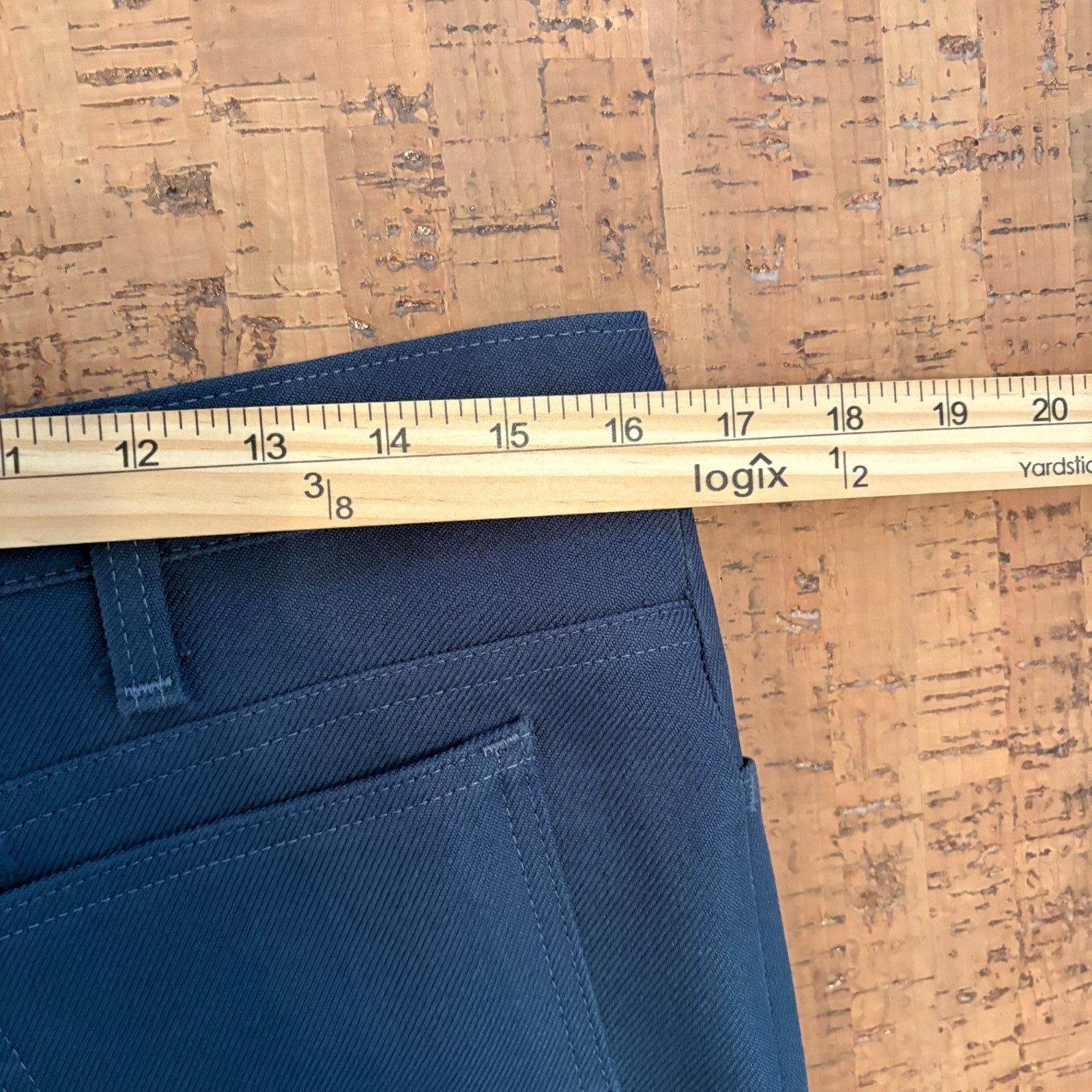 VTG Levis Mens Pants Sta-Prest Black Tab Blue Polyester 33x32 Rockabilly Disco thumbnail 6