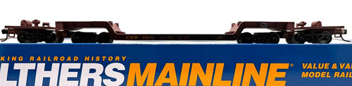 HO WALTHERS MAINLINE 910-50208 81' 8 EJES CENTRO DEPRIMIDO FLATCAR CNW # 48012 | Zustand: New