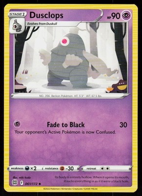 Dusclops 061/172 Uncommon Brilliant Stars Pokemon Near Mint
