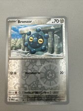 Pokemon TCG * SV Prismatic Evolutions * 66/131 Bronzor  * REVERSE HOLO