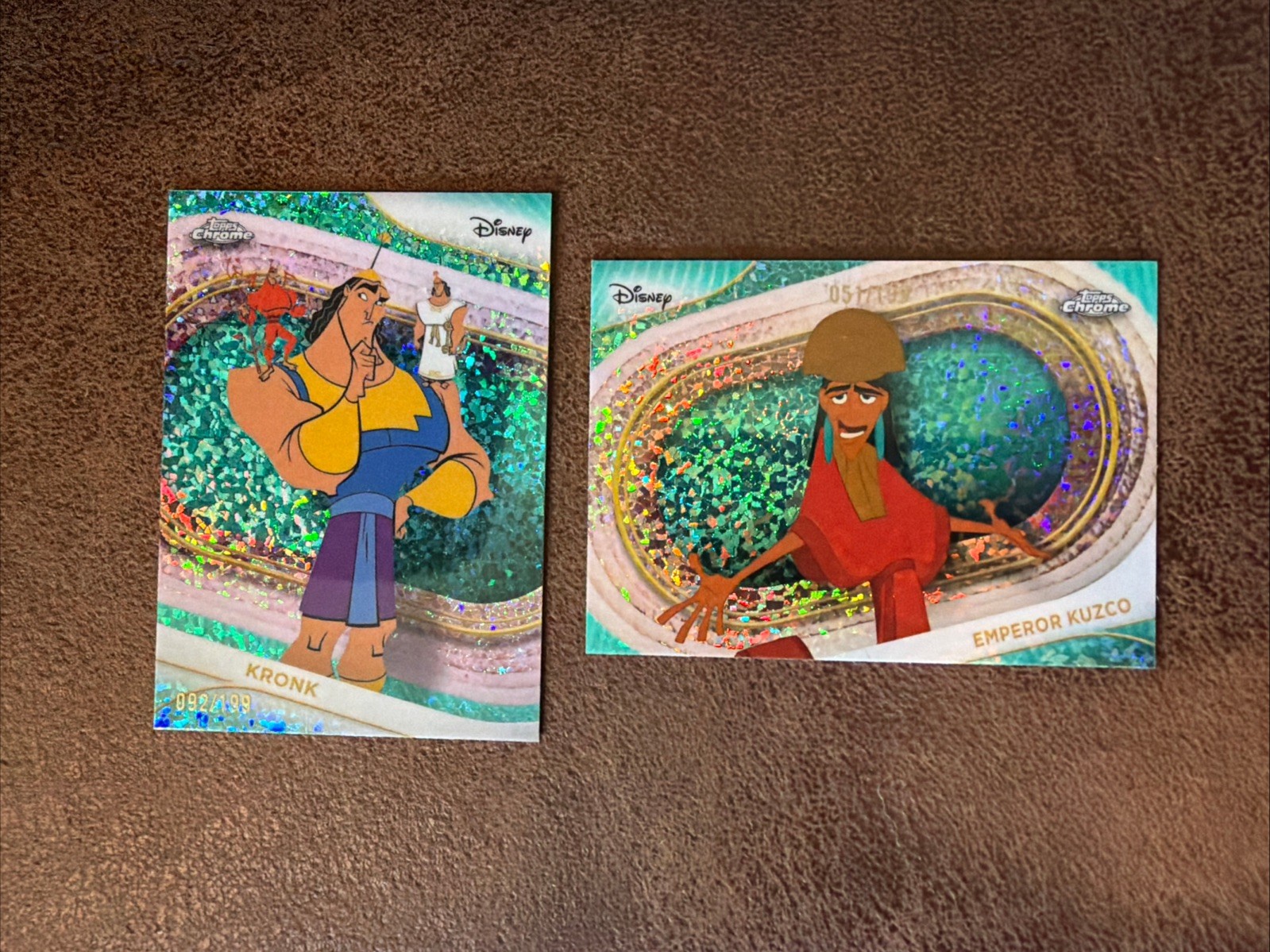 Kuzco / Kronk #DL-SW 2026 Topps Chrome Disney Dual Autograph trading card — raw and PSA graded price guide