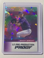 BRODY BRECHT rockies 2024 Leaf Vivid Crystal Purple Proof 1/1 (B2)