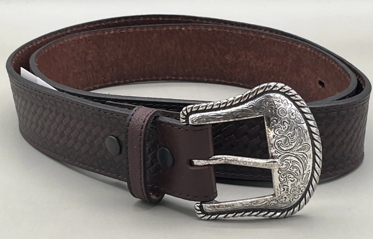 EUC Nocona Leather Belt - 43” (including buckle)
silver hardware. Nocona Leather Silver Belts for Men for sale | eBay main image 2