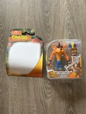 Crash Bandicoot With Aku Aku Mask Wave 1 New Open Box 5” Figure & Mask