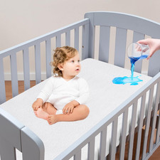 Crib Mattress Protector Waterproof,Mattress Cover Protector, Smooth Top Mattress