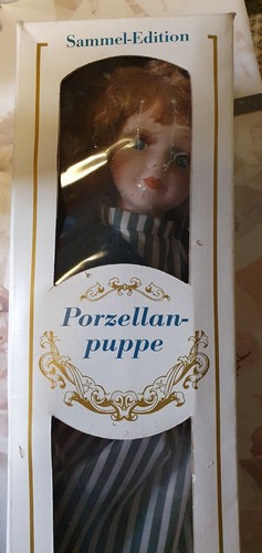 Künstlerpuppe Vintage Porzelan Puppe Handgefertigt Sammlerstück Rarität - Bild 2 von 4