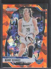 2024 Panini Prizm WNBA #94 Maddy Siegrist Ice Orange Prizms - Wings
