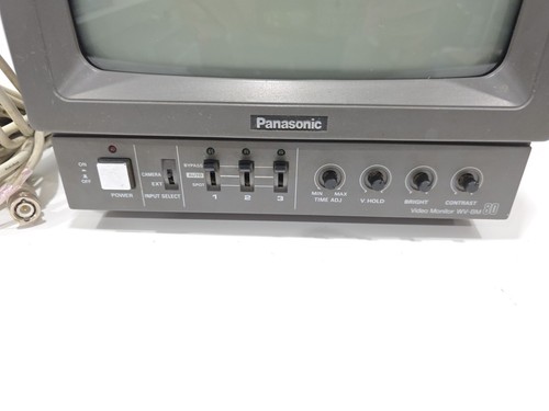 Panasonic WV-BM80 CCTV Monitor + 2 WV-71 TV CAMERA + Acc - POWERS ON PARTS ONLY - Picture 9 of 14