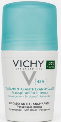 Vichy 48H Anti-Transpirant Roll-On Sensitive Skin Alcohol-Free 50ml | 1 x 50ml