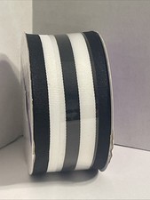 Ribbon Black White Stripe Celebrate It 360 BRAND NEW 1.5 Inch X 4 Yards