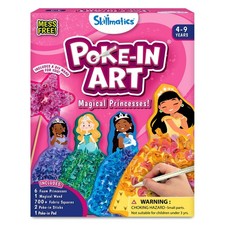 Skillmatics Poke-in Art Magical Princesses Wood Craft Kit Kids Mess-Free