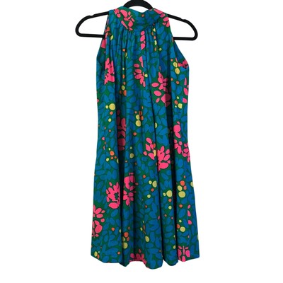 ANDRADE RESORT SHOPS WAIKIKI Dress LG VTG 1960's Hawaii A-Line Whimsical Groovy 