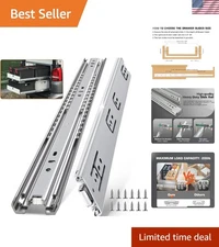 24 Inch Alloy Steel Drawer Slides - 200 Lbs Load, Rust-Free Performance