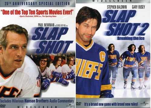 Slap Shot One & Two 1 2 Double Feature Paul Newman Includes Art Card - Picture 2 of 4
