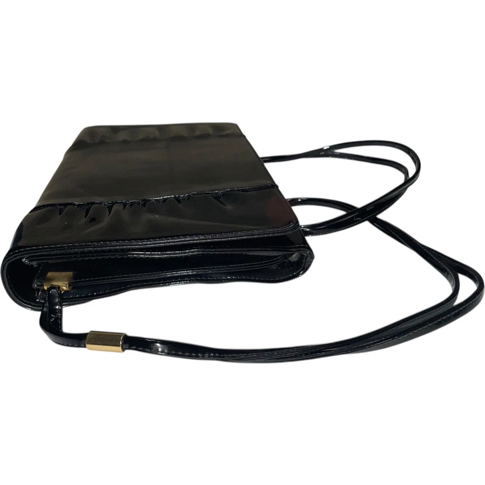 KORET Korettalak Black Man Made Patent Leather Shoulder Bag - Image 4 of 4