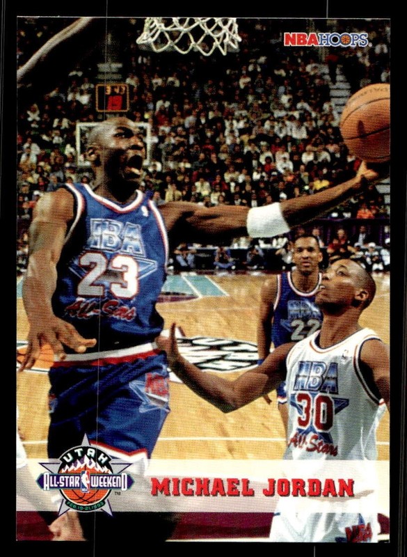 1993-94 Hoops #257 Michael Jordan Chicago Bulls All-Star Weekend MINT