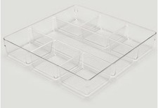 Acrylic Drawer Organizer, 6-Section, Clear Makeup Tray Organizer for Makeup