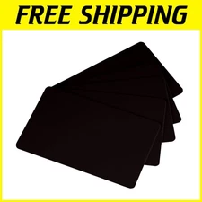 500 Black CR80 PVC Cards 30mil - Graphics Quality