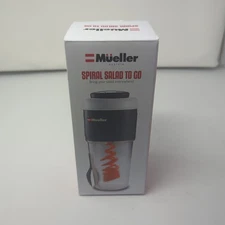 Mueller Spiralizer Salad To Go - Portable Veggie Noodle Maker Cup with Fork -NIB