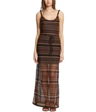 Sanctuary Clothing Womens Striped Maxi A-line Dress