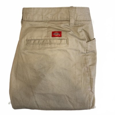 Dickies Crafted for Woman Curvy Fit Khaki Work/casual Pants Waist 30 Inseam 30
