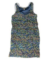 Jack & Ginger Elastic Waist Slip On Geometric Pattern Dress Lined