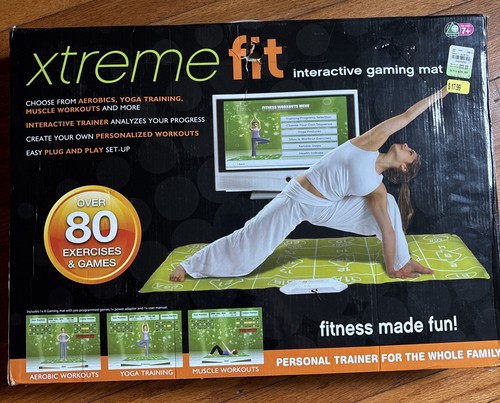 XTREME FIT INTERACTIVE GAMING MAT 80+ EXERCISES & GAMES YOGA AEROBIc Cvs Exclus.