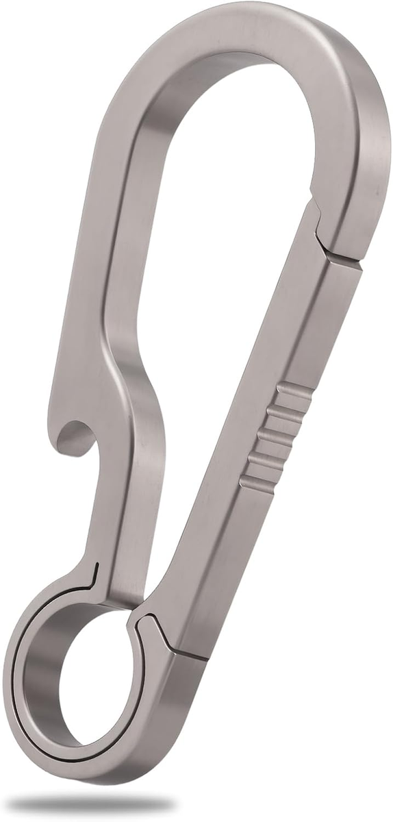 Ａ*様 再販なし【VAINON】Destroyed Carabiner Neck Titanium Carabiner Keychain Clip 2/2.6 Inch Small Carabiner Clips