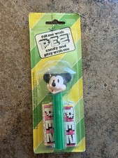 Vintage Mickey Mouse PEZ No Feet Dispenser Unopened 4 HAAS FOOD MFG