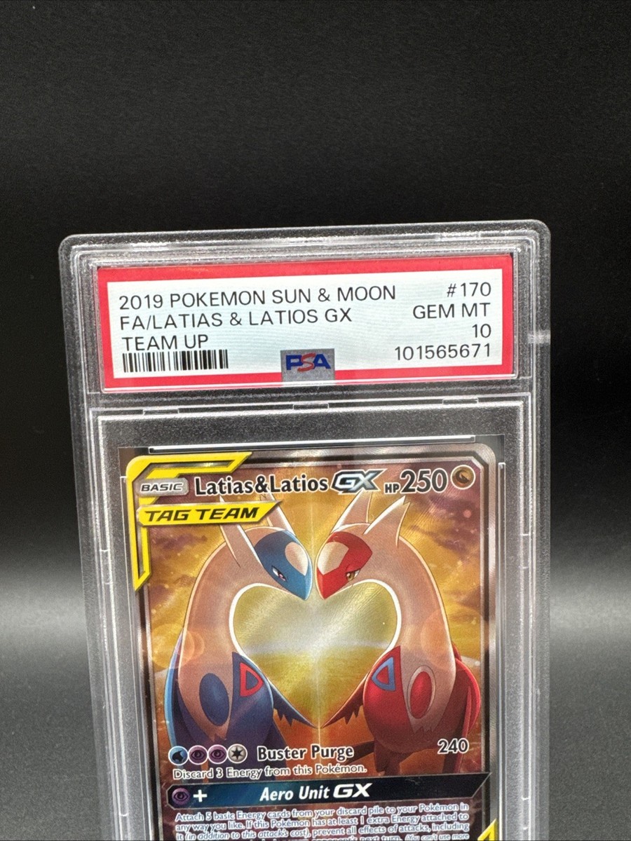 Pokemon 2019 Latias & Latios GX 170/181 Alt Art Team Up GEM MINT